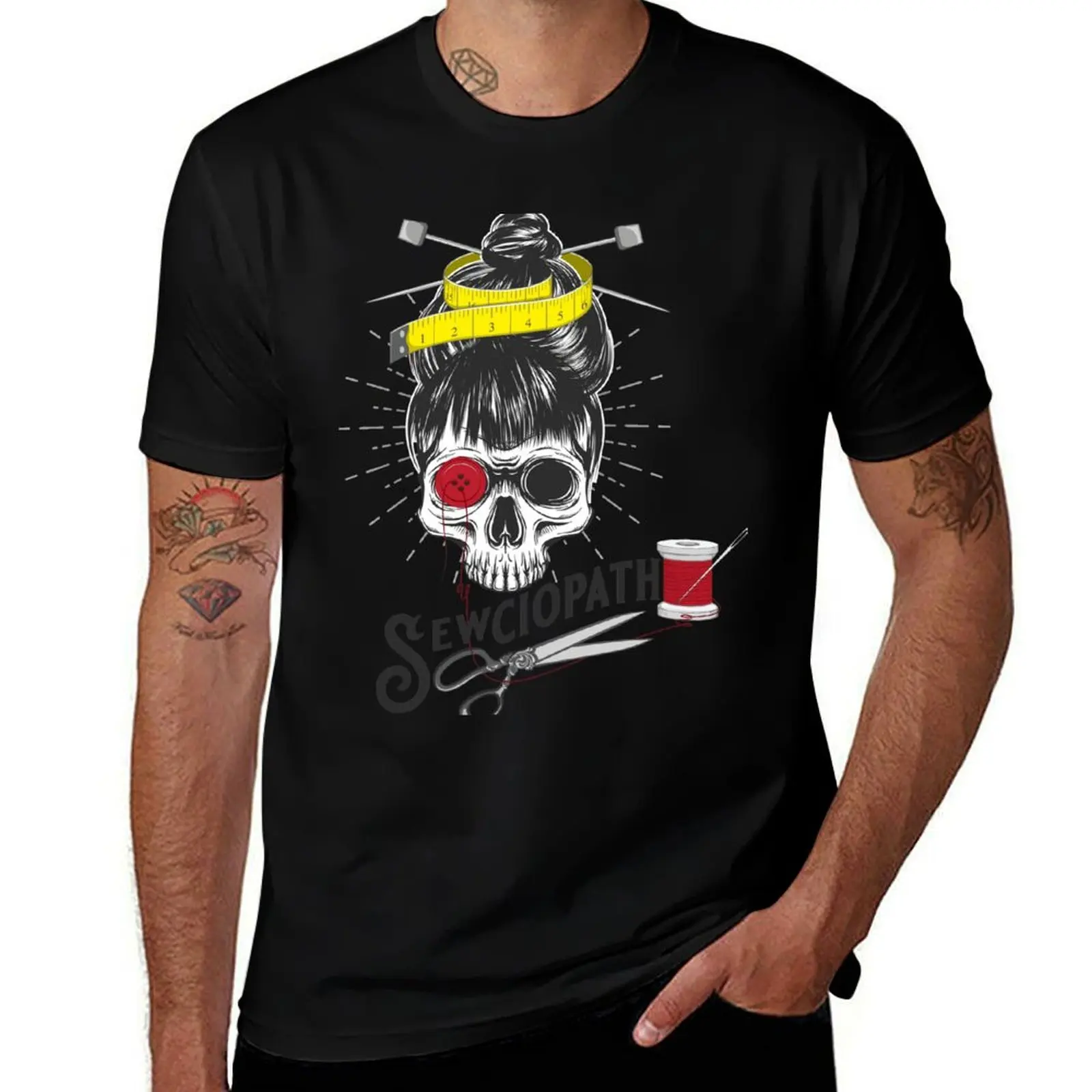SewCiopath T-Shirt Basic Short Sleeve Cotton Blend T-Shirt