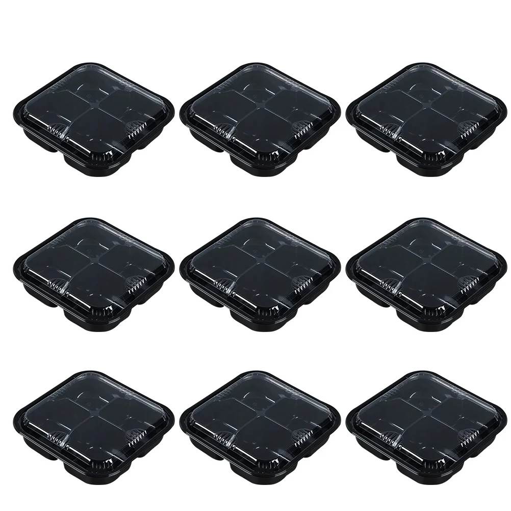 

10 Pcs Fruit Salad Boxes Disposable Containers Reusable Plastic Case Leak Resistant Food Storage For Fresh Fruits Vegetables