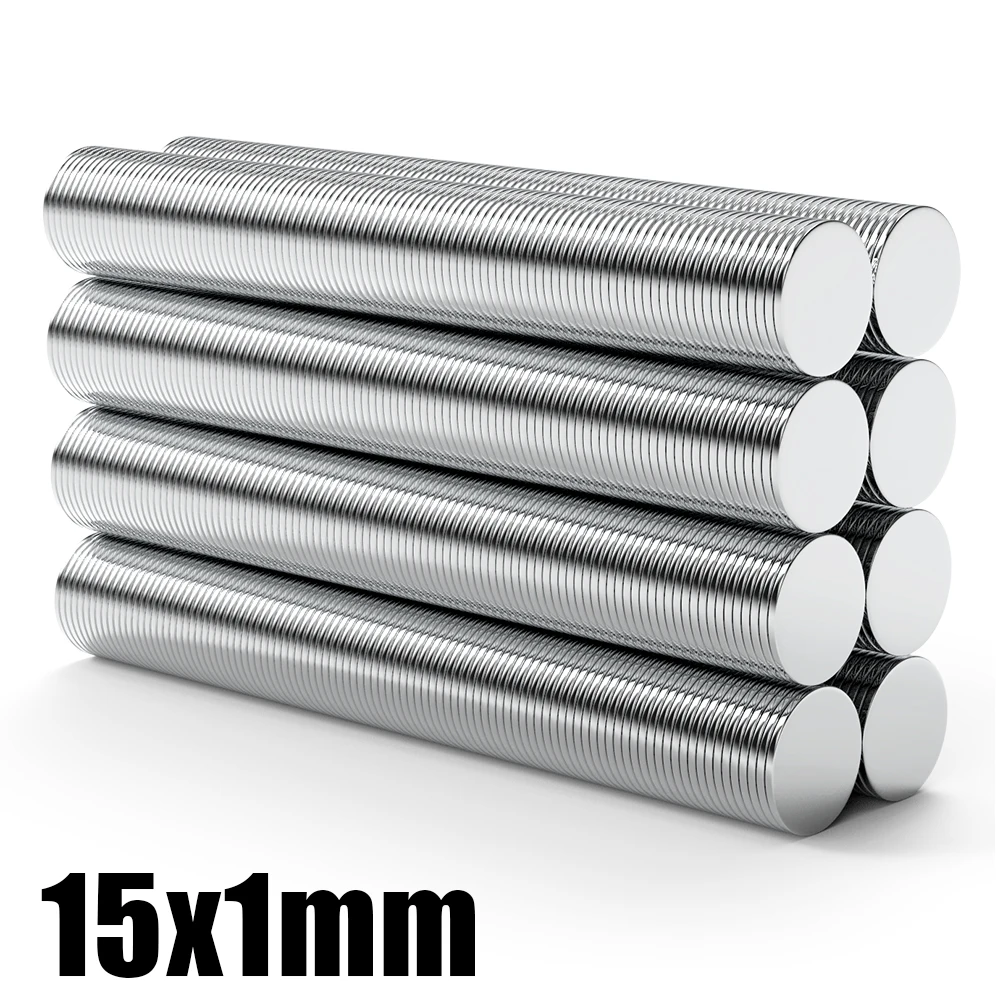 20/50 Pcs 15x1 Neodymium Magnet 15mm x 1mm N35 NdFeB Round Super Powerful Strong Permanent Magnetic imanes Disc 15*1 ﻿