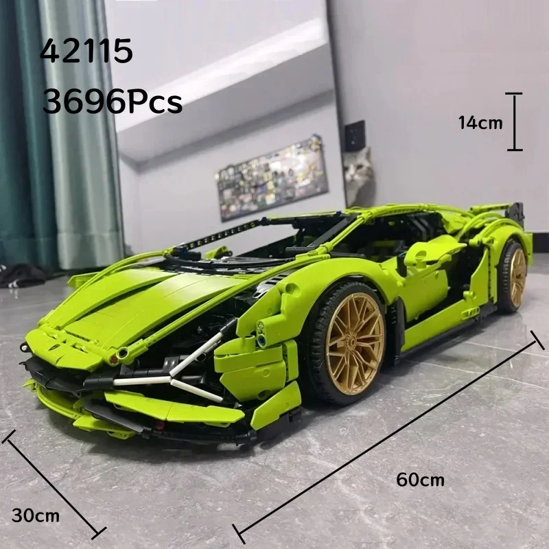 

3696Pcs Technical Sian Building Blocks Compatible MOC Bricks For Adults Sports Car Toys For Boys Gifts Decoration