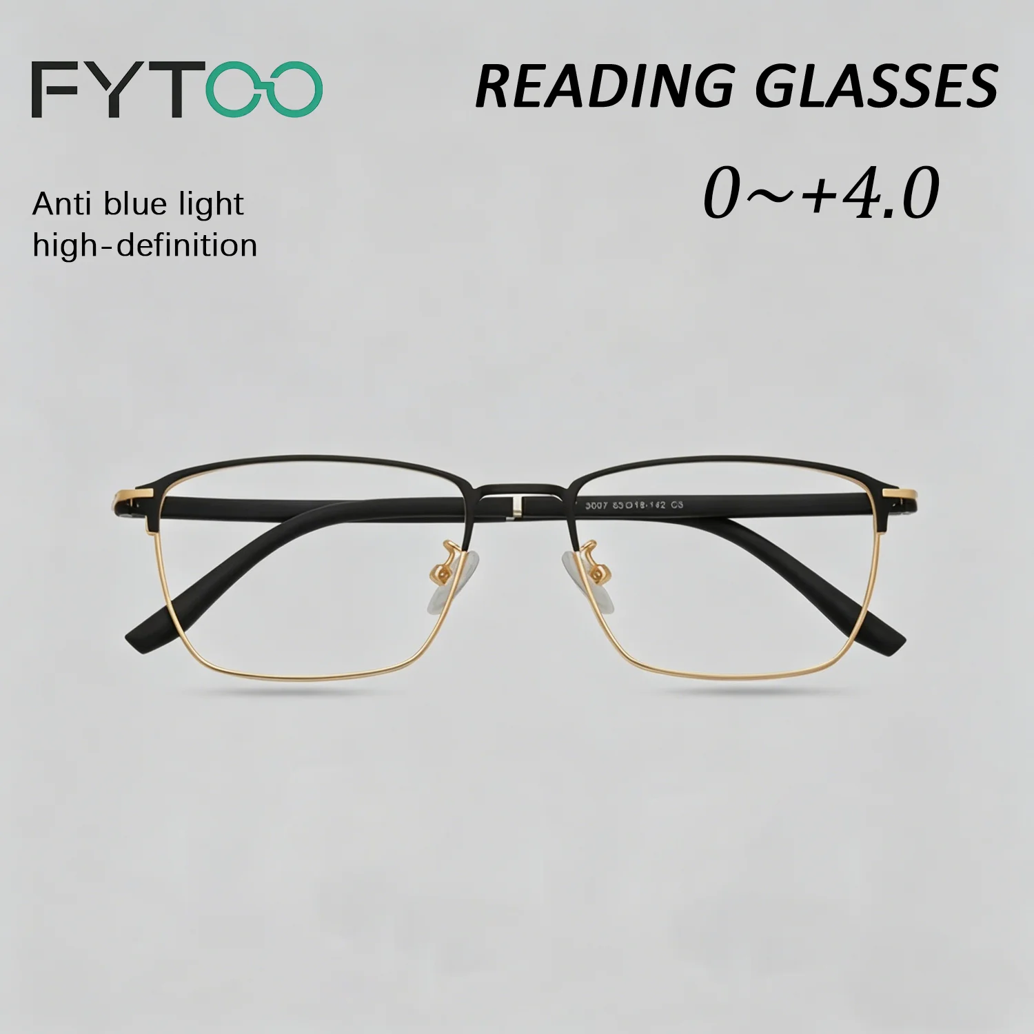 

Очки для чтения FYTOO Progressive Titanium от 0 до +4.0 – прочные многофокусные модные очки для мужчин и женщин A3007