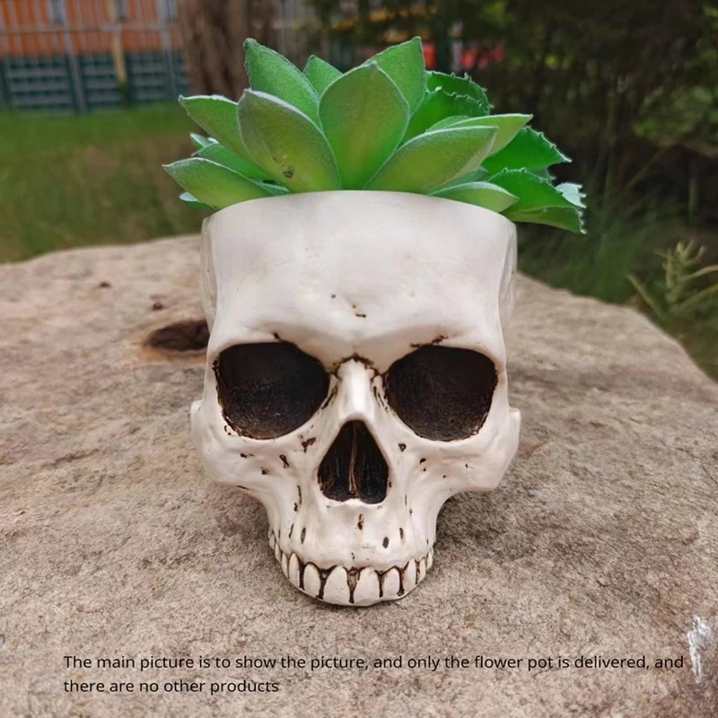 ABUL-ตกแต่งสวนกลางแจ้งฮาโลวีนSkullตกแต่งดอกไม้ฉ่ําหม้อGothicตกแต่งบ้าน