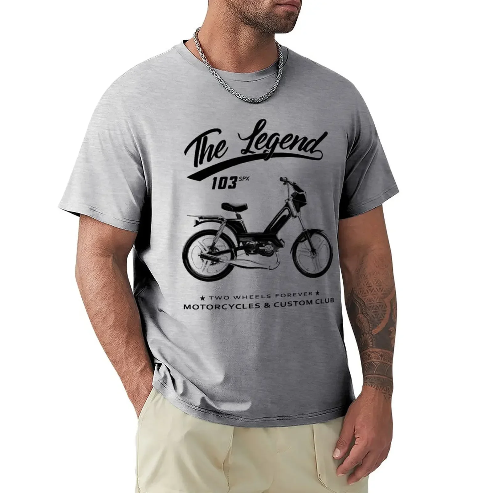 Moped 103 SPX humor t shirt cotton man clothes o-neck t shirts men fashion mens t-shirt streetwear graphic harajuku 2024