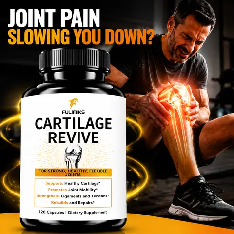 Cartilage Repair Supplement - With Type II Collagen, Glucosamine, MSM, Vitamin C & D3 - Boosts Joint Bone Flexibility & Mobility