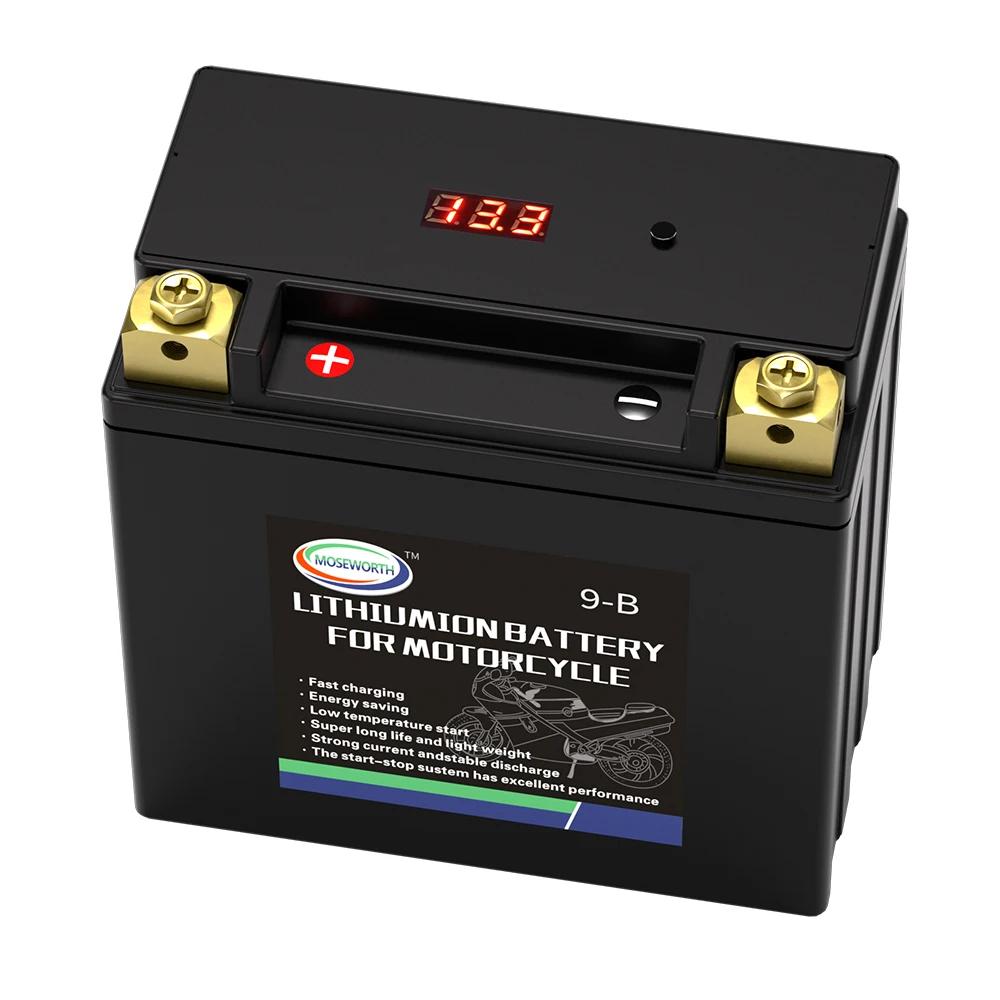 Motorcycle Battery Built in BMS 12V 6Ah 350CCA 9-B YB9-B Sealed Battery ATV UTV Snowmobile Motor Bike Battery Maintenance Free