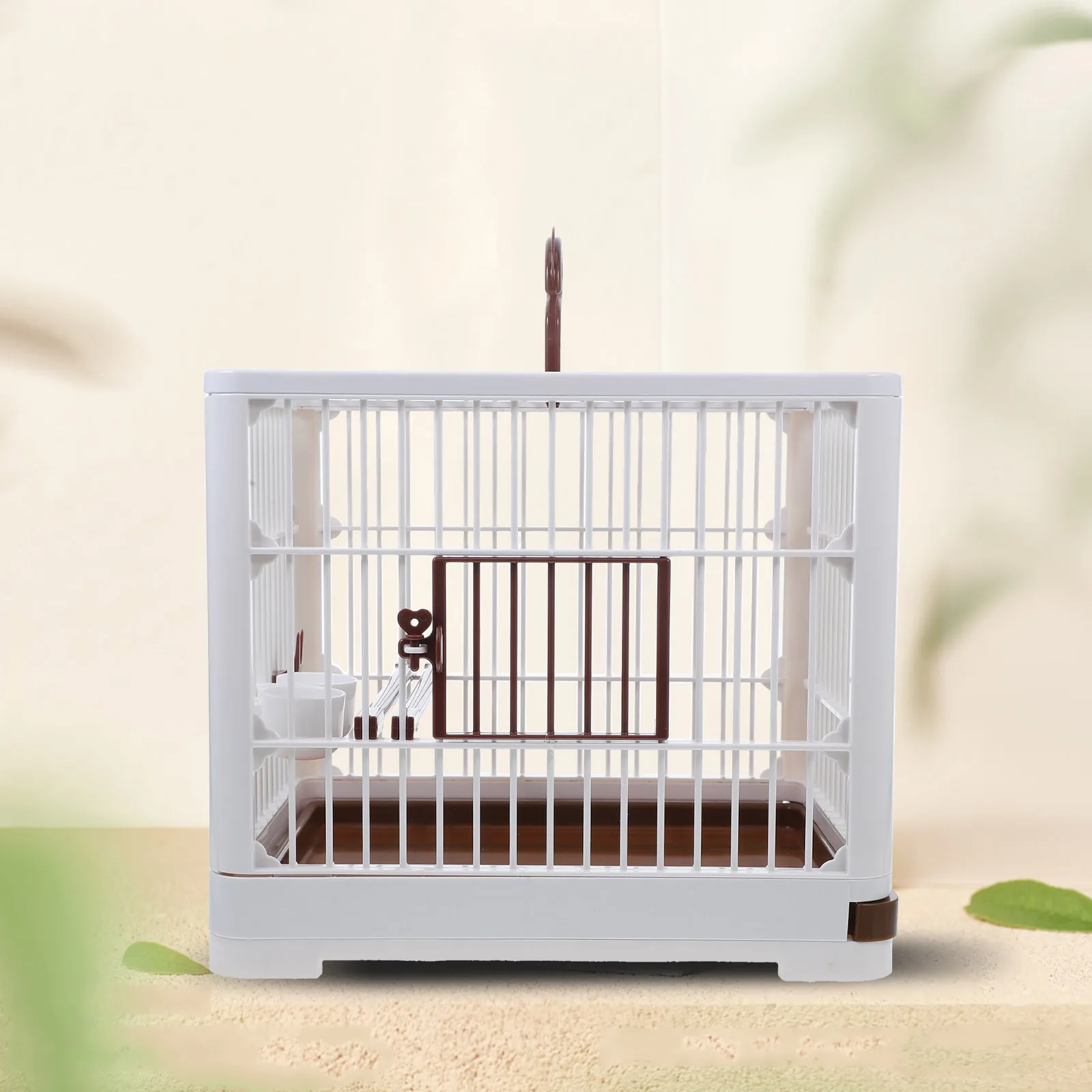 

Portable Bird Travel For Parrots Small Birds Lightweight Outdoor Carrier Handle Detachable Tray Ventilation Durable