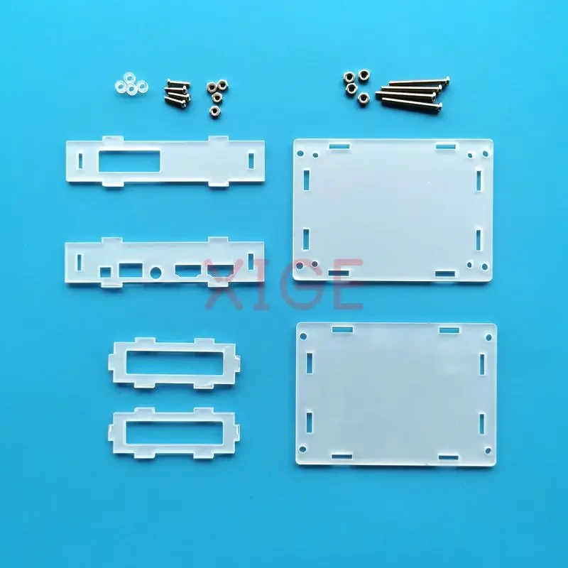 EDP2H العمل مع 2Mini HDMI-متوافق مع EDP LED وحدة تحكم LCD سائق اللوحة الأم حافظة أكريليك شفافة صندوق حماية عدة
