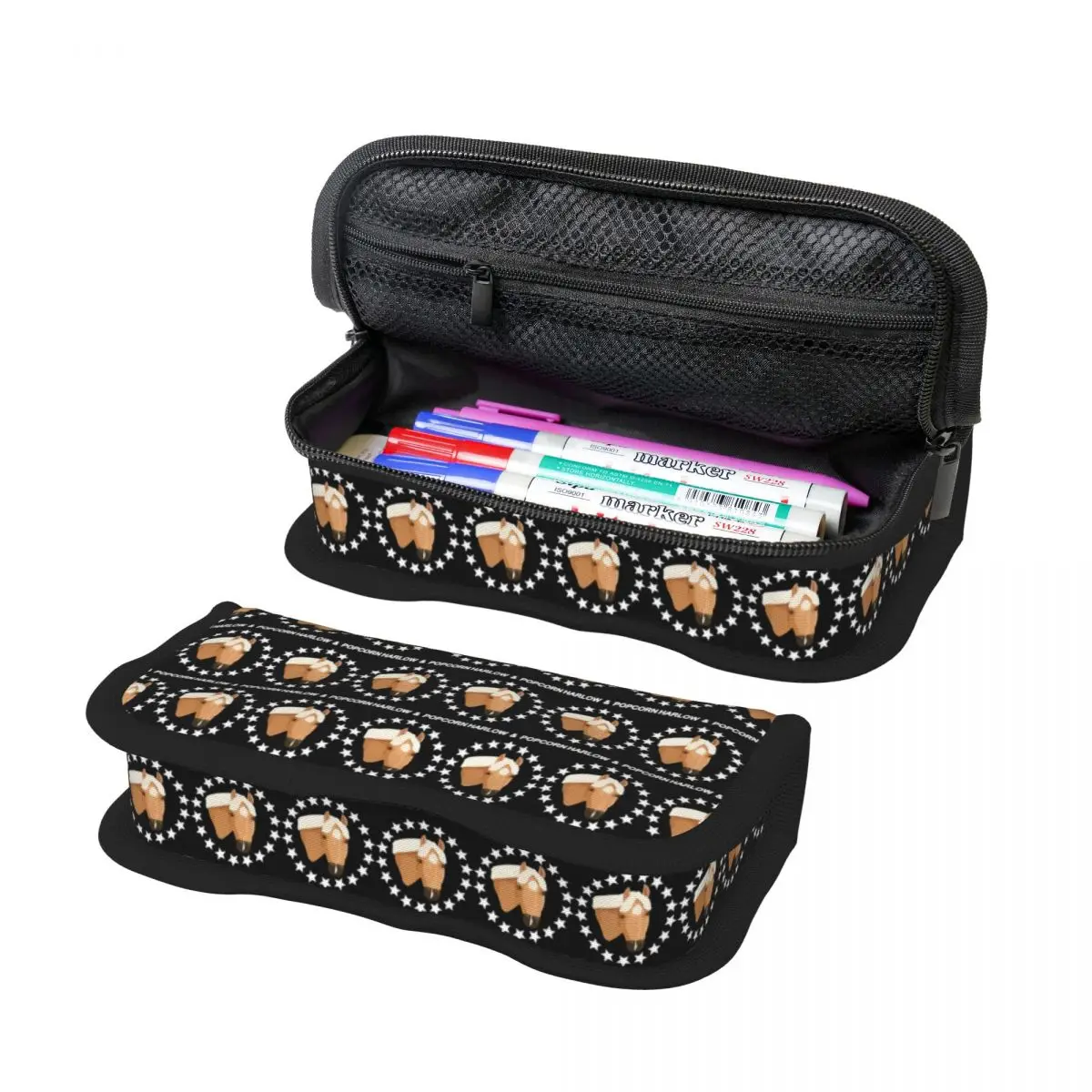 

Harlow And Popcorn Merch Popcorn The Pony Pencil Case for Students Gifts Pen Box Pencil Bag Stationery Supplies Pen Holder Bag
