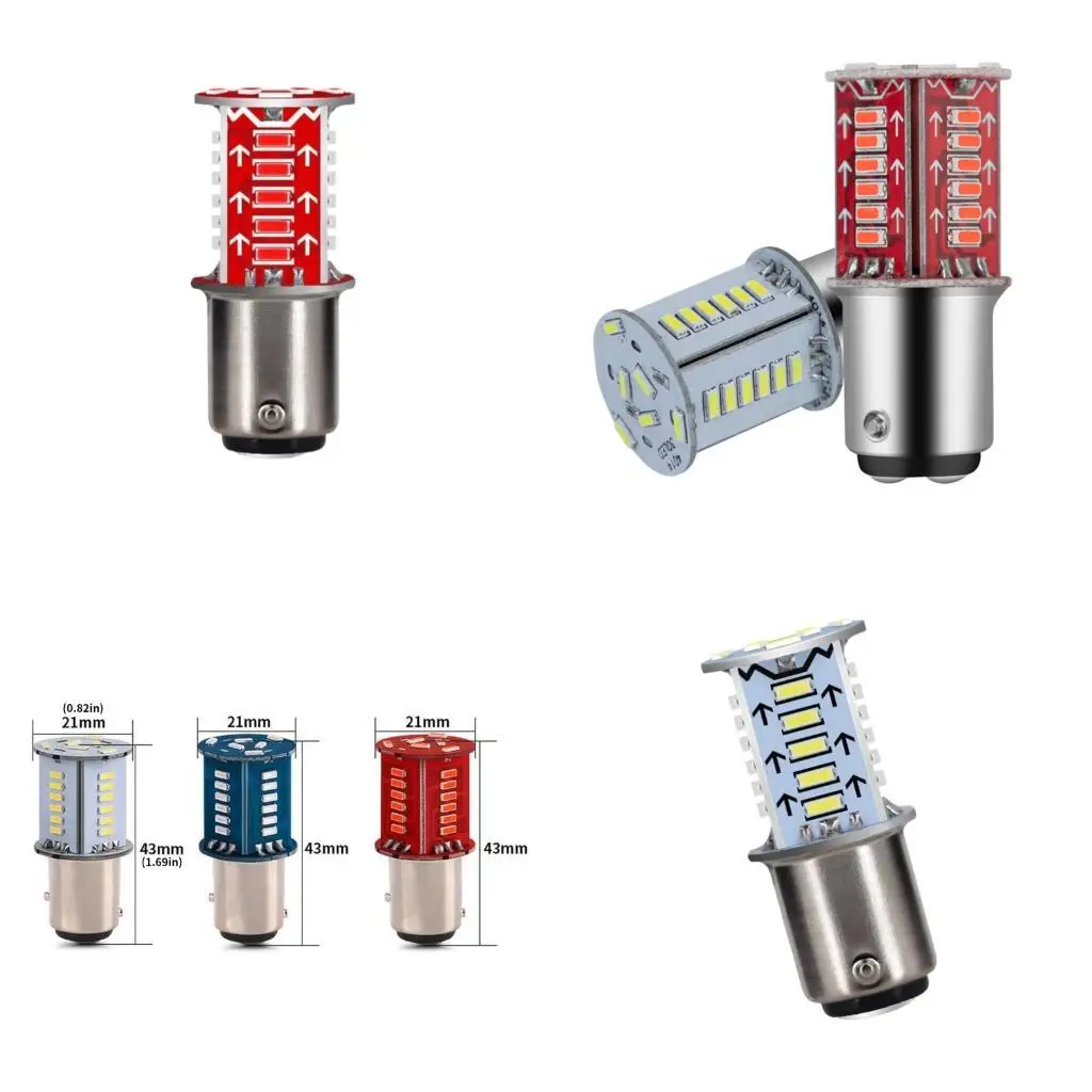 Motorcycle LED Brake Light Bulb With Function Shockproof Design All Terrain Application