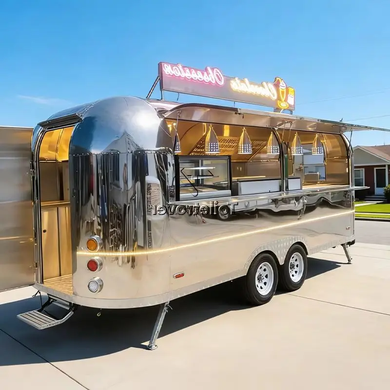 Custom Foldable Container Food Truck Fully Equipped Mobile Food Cart Trailer Pizza Fast Food Truck Trailer for Wedding