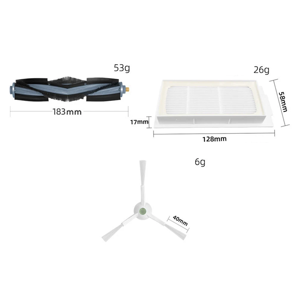 Запасные части для напольной 3-х станции, боковая щетка, роликовая щетка, светофильтр, стартовый комплект запасных частей