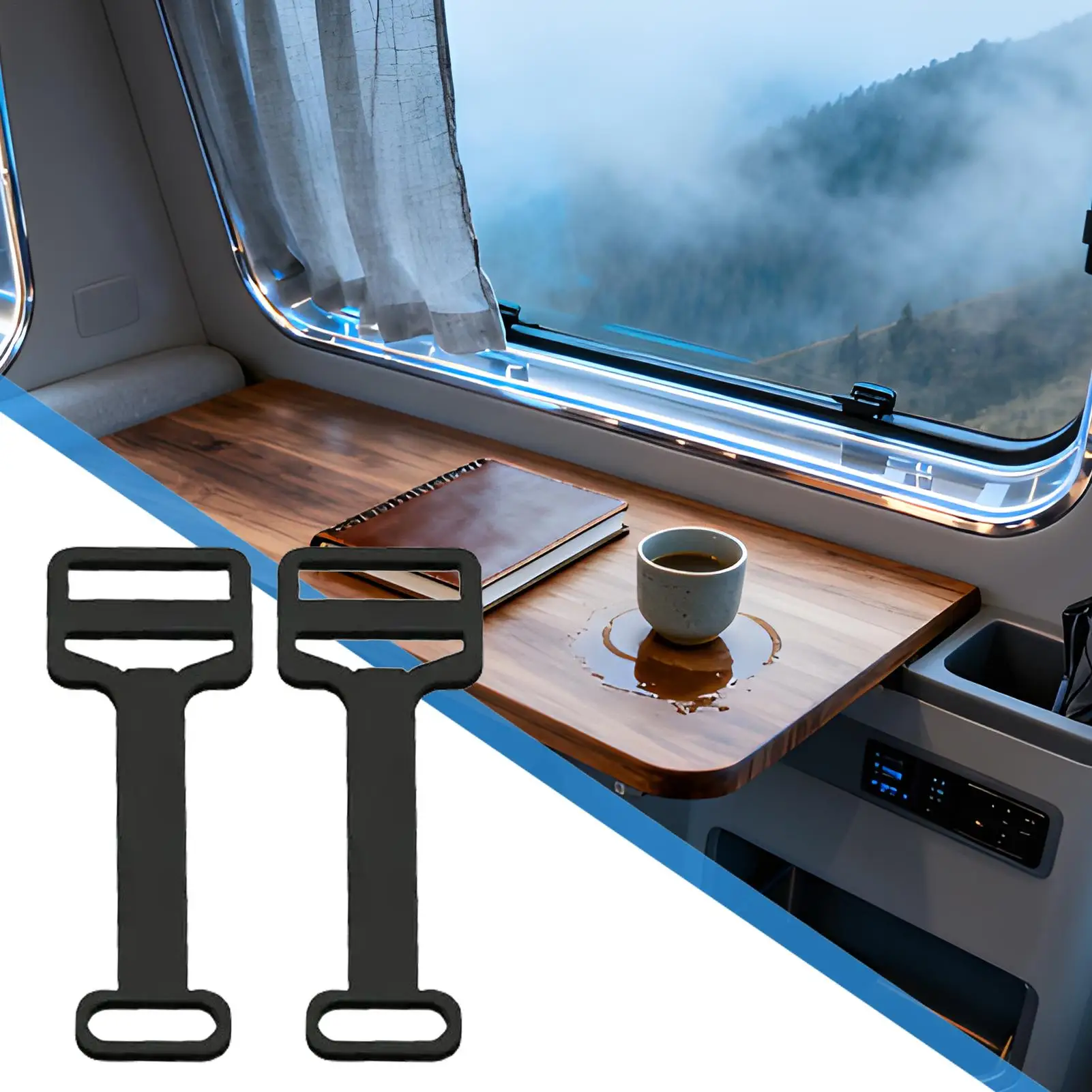 RV Window Lock 2 Pieces Restrictor Limiter Tool for Caravan Trailer Camping Outdoor Travel Security Safety Accessories