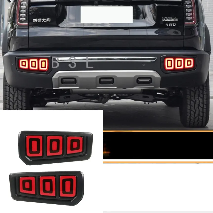 

Car Accessores For Great Wall Haval Dargo 2021-2022 LED rear bumper lights brake tail light reflector light rear Brake Lamp