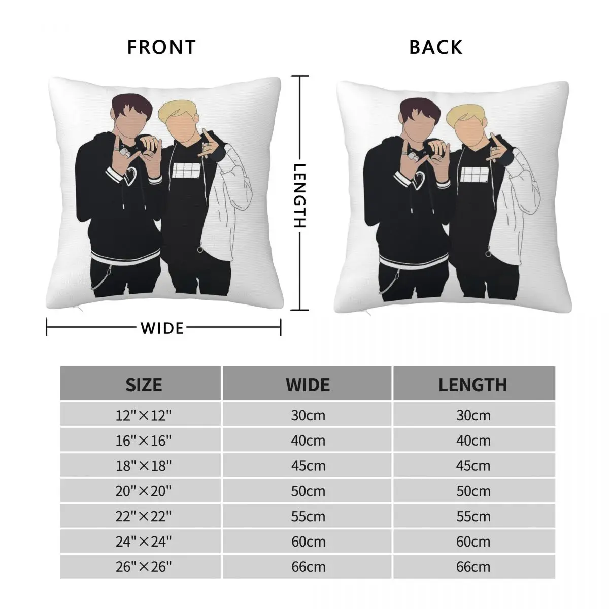 Sam And Colby Square Pillowcase Polyester Linen Velvet Pattern Zip Decorative Throw Pillow Case Sofa Cushion Cover 45x45