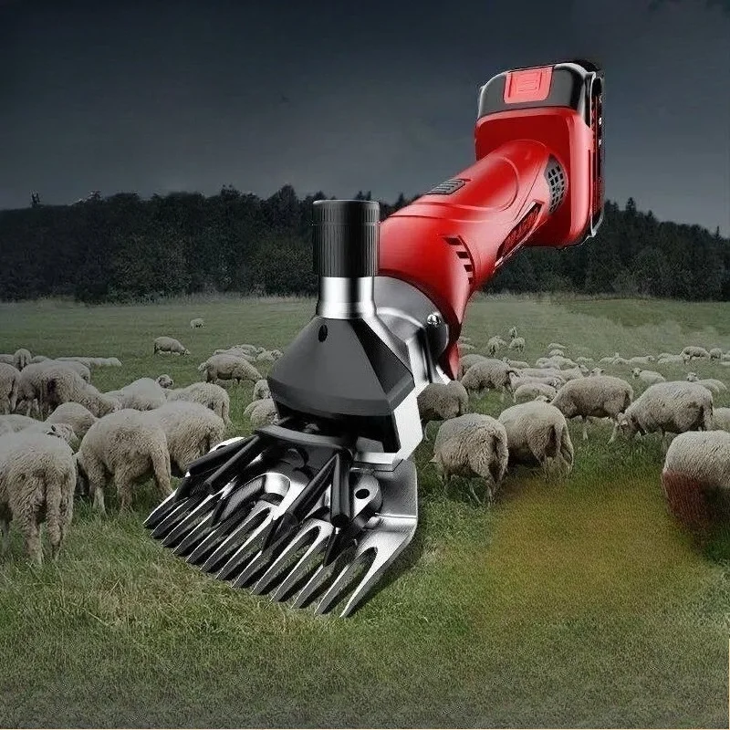 Wireless 6 Speed 13 Teeth Electric Wool Shears Pet Machine Goat Horse Hair Scissors Sheep Shearing for  18V Battery BB