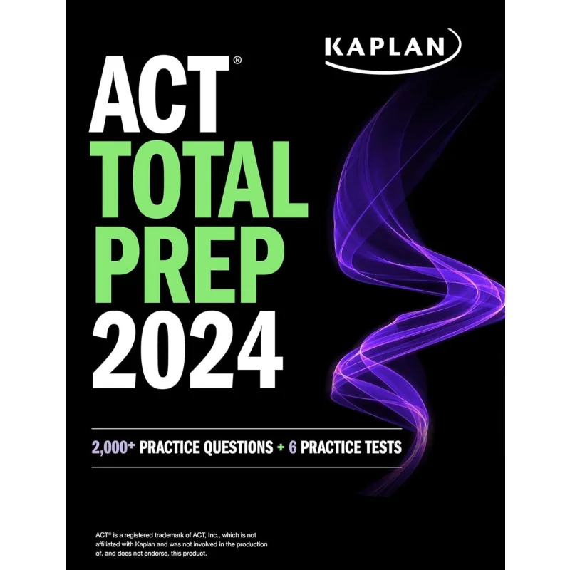 

New 2025 Kaplan ACT Test Preparation Complete Guide 2000 Practice Questions 6 Practice Tests American College Entrance Exams