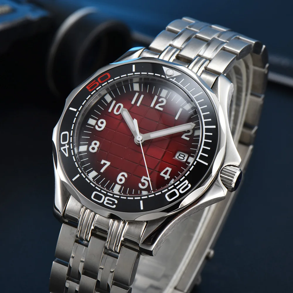 Men\'s Automatic Mechanical Watch 41mm Stainless Steel Waterproof Case Ceramic Bezel Men\'s Fashion Business Watch