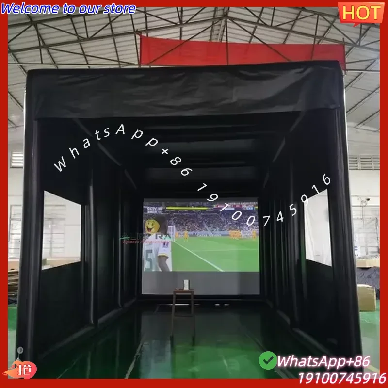 2026Hot Hot Sale Portable Outdoor Indoor Home Backyard Practice Inflatable Golf Simulator Tent Hitting Cage With High Impact