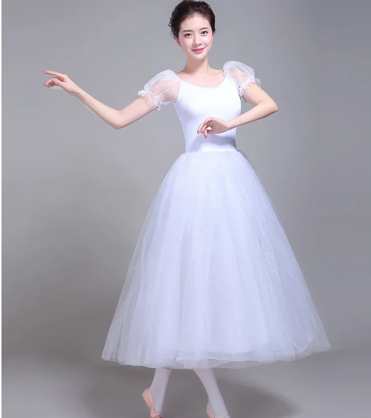 Ballet Tutu Skirt Professional Dance Dress Long White Tutus For Adult Ballet Costume Skirt Ballet Dress For Girl Kids