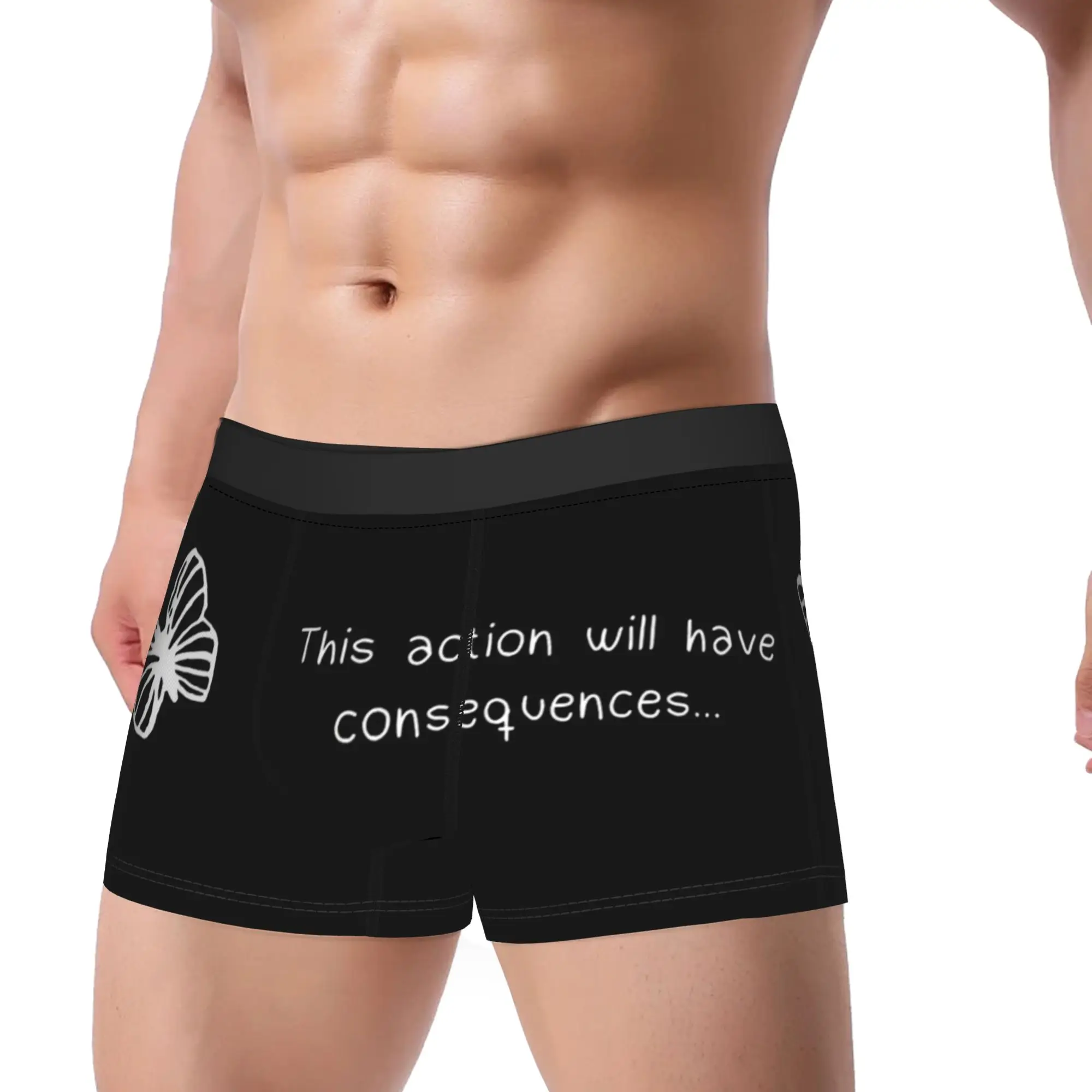 

Men This Action Will Have Consequences Butterfly Life is Strange Underwear Game Boxer Briefs Shorts Panties Male Underpants