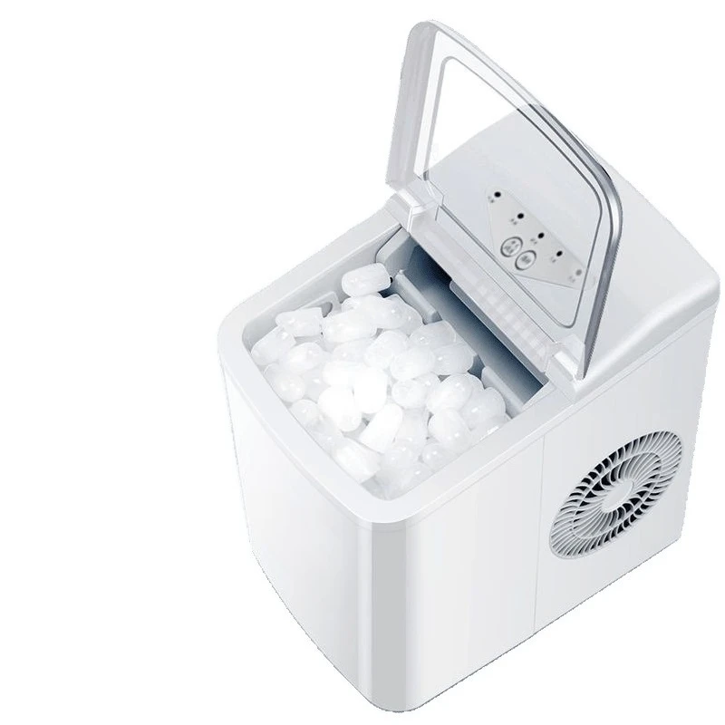 Ice machine small household mini round ice dormitory small power all-in-one machine stall automatic ice making machine