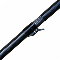 Abrazadera de aluminio negro y tubo graduado de carbono, abrazadera para kayak