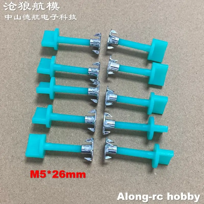 10 Stück 4 mm oder 5 mm oder 6 mm Nylon-Schrauben, Handschrauben für Modellflugzeuge, DIY RC-Flugzeug, Flugzeug, Gasflugzeug, Teil – Detail 15