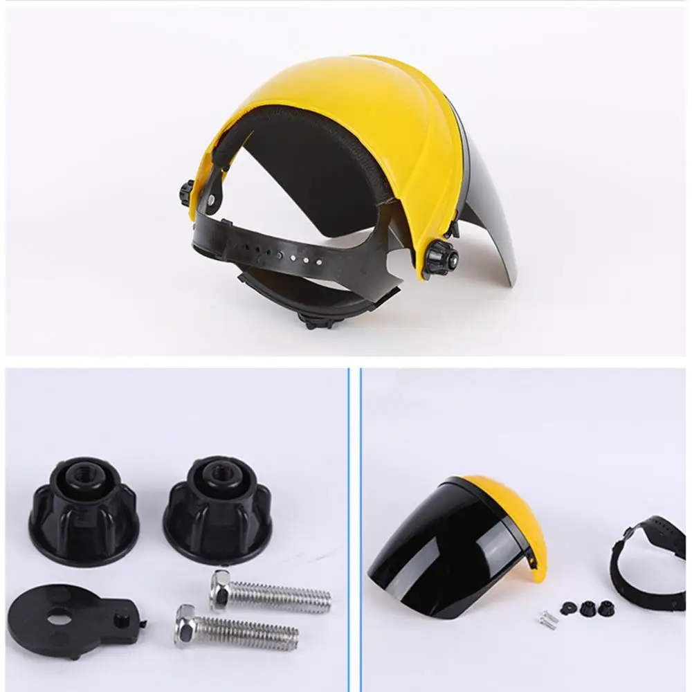 PC Plastic Portable Transparent Protective Welder Face Cover Welding Helmet Auto Darkening Anti Splash Safety Shield Visor