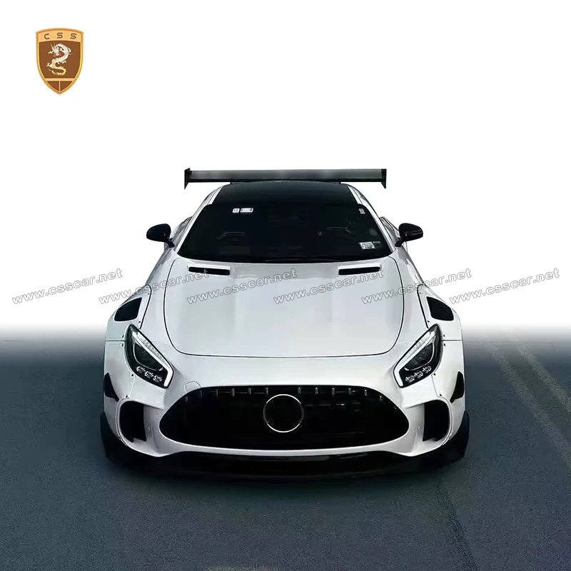 For Benz AMG GT upgrade GT3 Style Bodykits Car Rear Truck Wing Spolier Winglet Splitter Lip Side Skirt Bumper Guard Center Mesh
