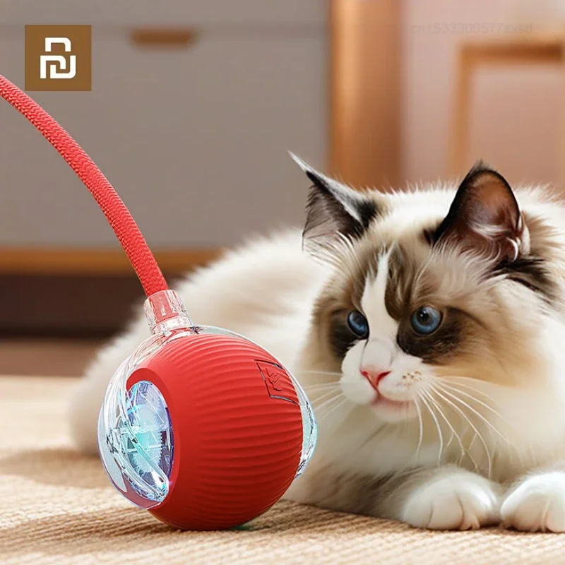 New Youpin Cat Toy Automatic Cat Teasing Ball Indoor Automatic Rolling Magic Ball Rechargeable Electric Cat Toy Pet Accessories