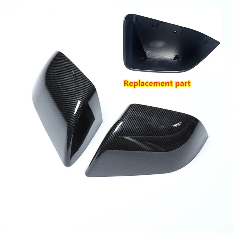 

Carbon Fiber Car Replacement Rearview Left Right Side Door Mirror Shell Cover Trim Caps For Tesla Model 3 2017- 2022 2023 2024