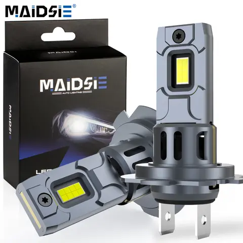 MAIDSIE H7 LED 헤드 라이트 전구 미니 무선 120W 20000LM 6500K CSP 자동차 전조등 자동 다이오드 램프 H7 터보 Led 12V 자동차