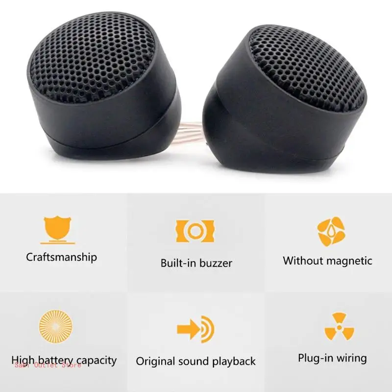 1 Set Car Subwoofer Vehicle Door Auto Tweeter Stereo Music Treble Sound Amplifier Horn Frequency Hifi Speakers