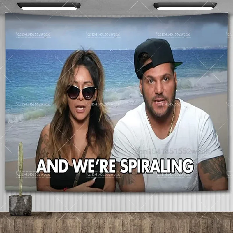 Snooki und Jwoww Jersey Ufer Wandteppich Raum dekoration ästhetisch und wir spiralförmig Poster Tapies Dekor Tapistrys