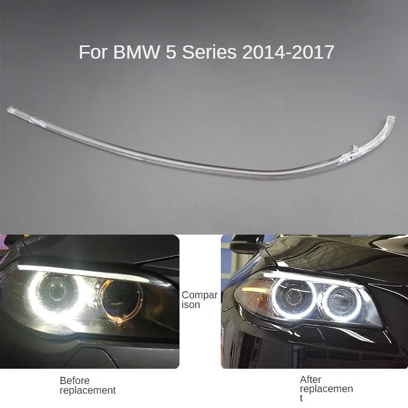 For BMW 5 Series F18 F10 2014-2017 DRL Light guide plate Light guide tube Headlight Daytime Running Light Guide  Angel Eye