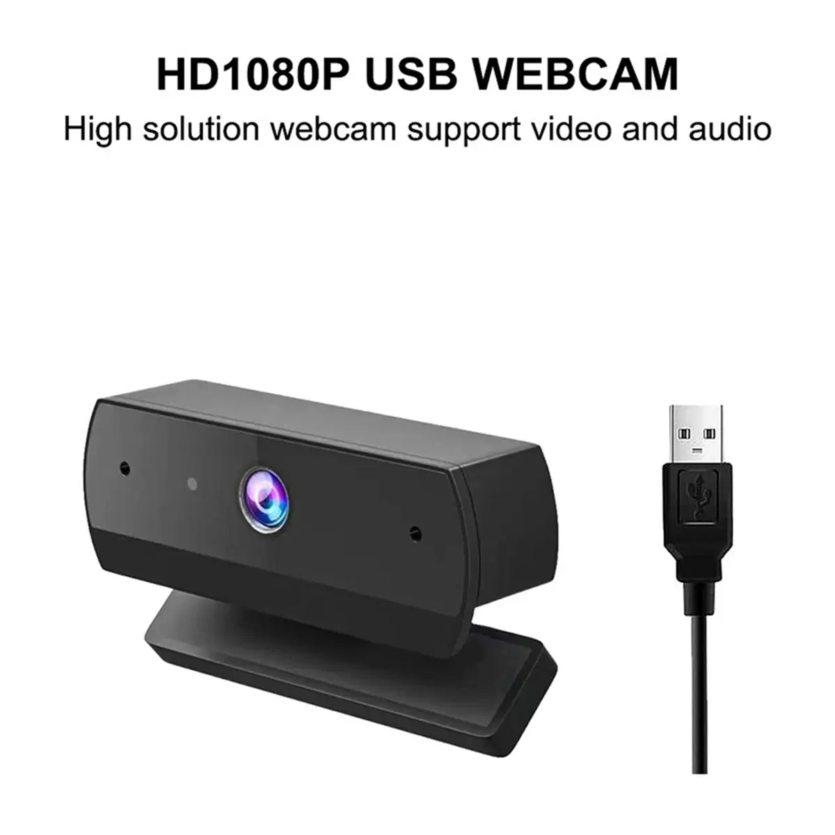 【~ New ABAB】Webcam with Dual Microphone HD1080P 60fps FHD Computer Web Camera USB for PC Laptop Plug and Play Computer Camera