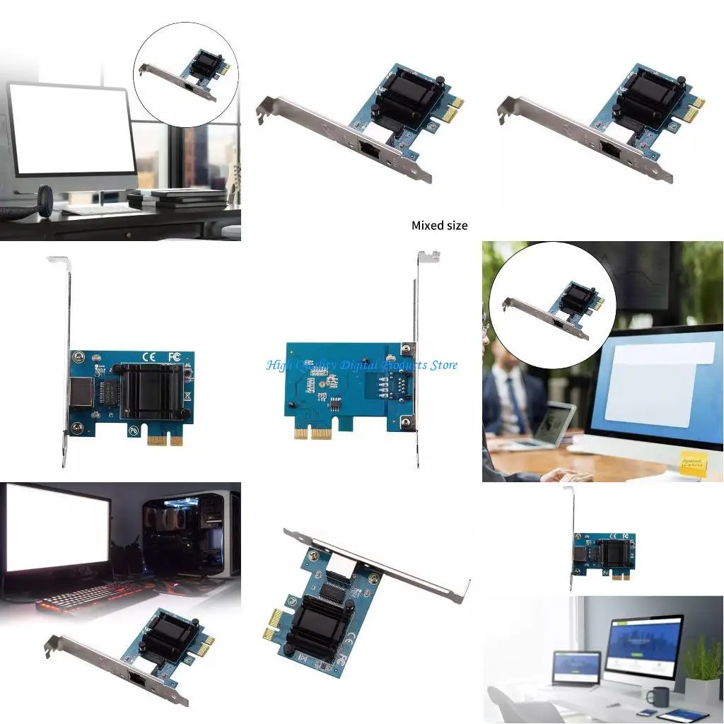 

U2JE RTL8125B 1000Mbps PCIE Gigabit Ethernet Card RJ45 LAN Controller Networking Card