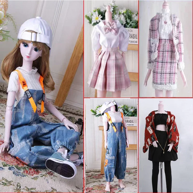 19 Styles Fashion Casual 60cm Doll Clothes Suit 1/3 Bjd/sd Doll Clothes Accessories Girls Doll Gift Kids Toy