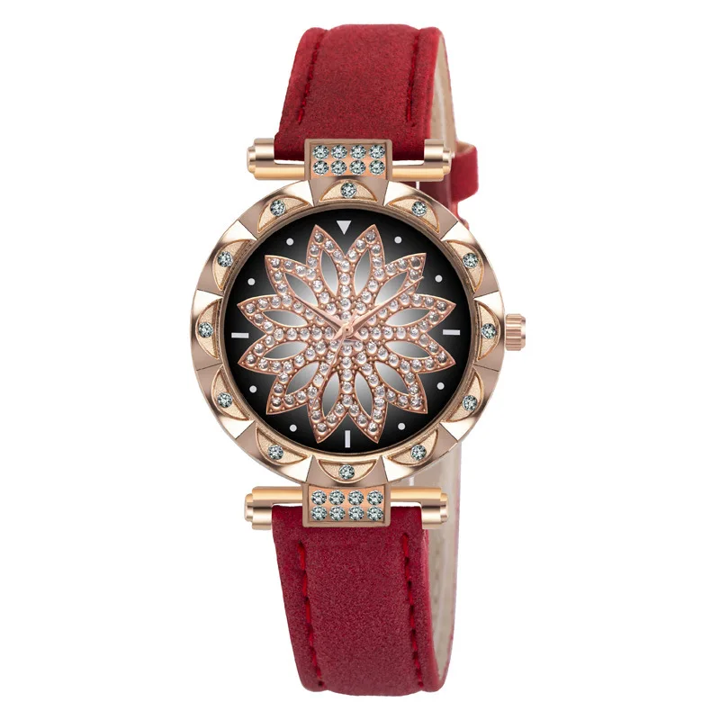 

UTHAI BK105 New Ladies Gypsophila Fashion Watch Ladies Multilateral Round Popular Quartz Watch Casual Niche Popular Watch