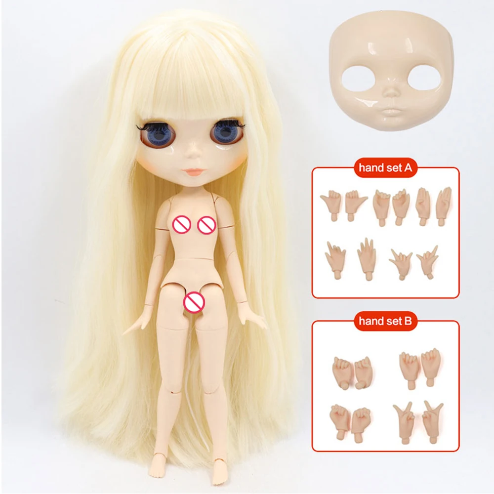 ICY DBS Blyth – poupée articulée de 30CM, jouet BJD, visage blanc brillant et givré, avec des mains supplémentaires, AB et panneau, à la mode, DIY,