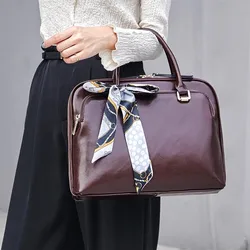 Laptoptas 13,13.3,14 inch, PU lederen tas damesbakken vrouwelijke dame kantooraktentas schouder handtas messenger pc dropship