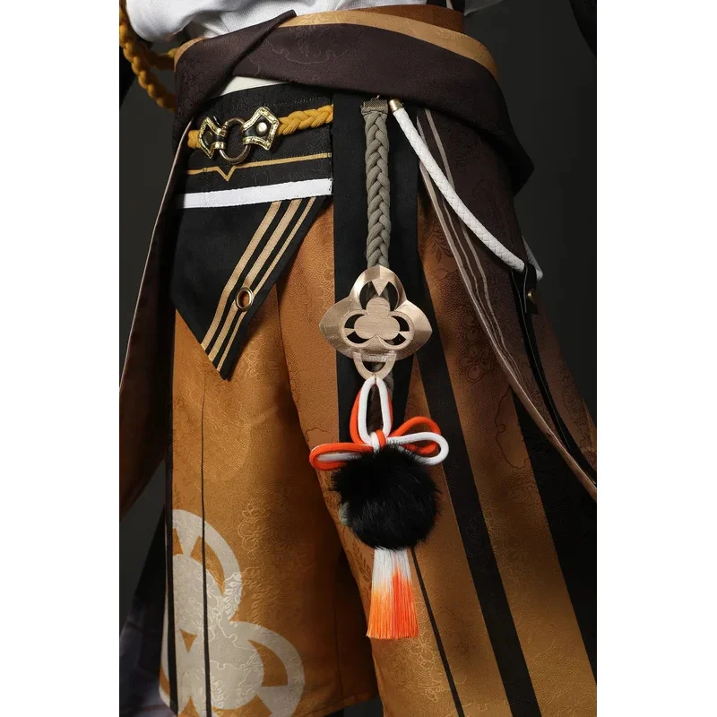 Game Genshin Impact Costume Anime Shikanoin Heizou Cosplay Wig Men Uniform Halloween Carnival Role Playa;3,v'5.t;8,