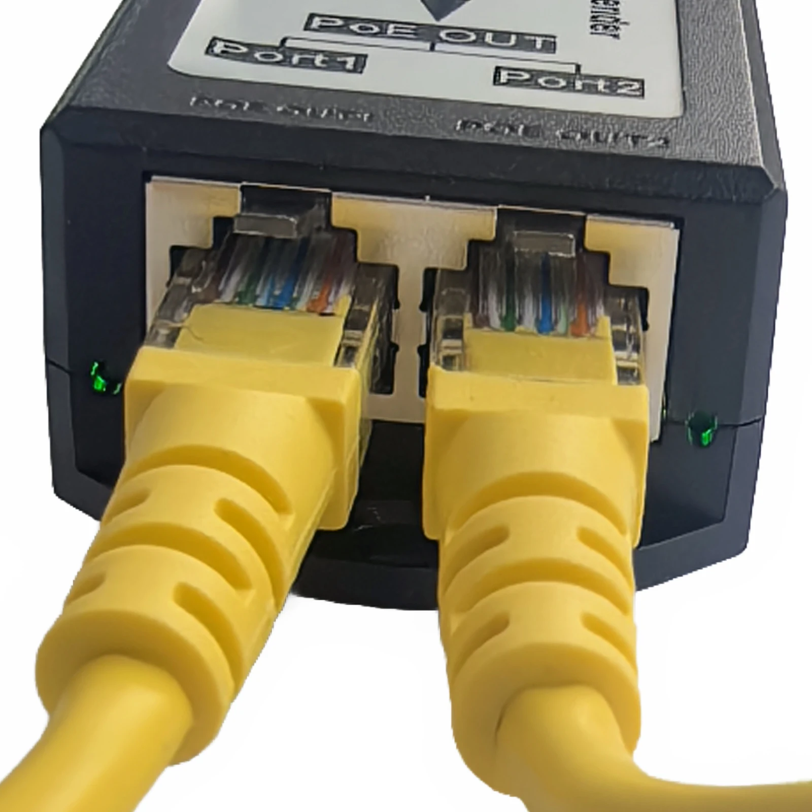 DSLRKIT 1 in 2 Out Gigabit PoE Extender Repeater 802.3at Passthrough Switch 250m Range
