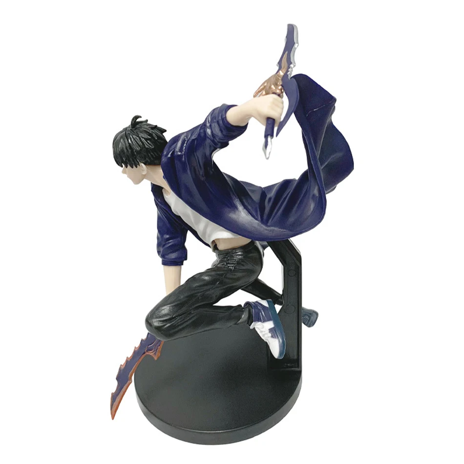 En Stock, nivelación Solo (versión de Anime), figura de acción Sun Jinwoo, 21cm, PVC, modelo coleccionable, figura de exhibición, mercancía de Anime