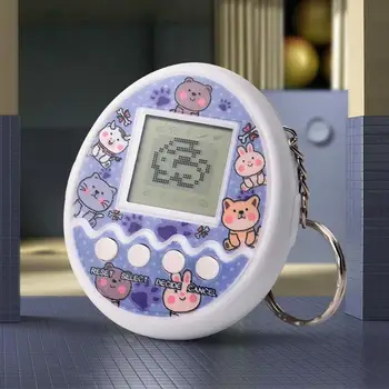 Portable Retro Tamagotchi Electronic Pet Toy Keychain Game Machine Kids Gifts Educational Funny 90S Nostalgic Virtual Cyber Pet