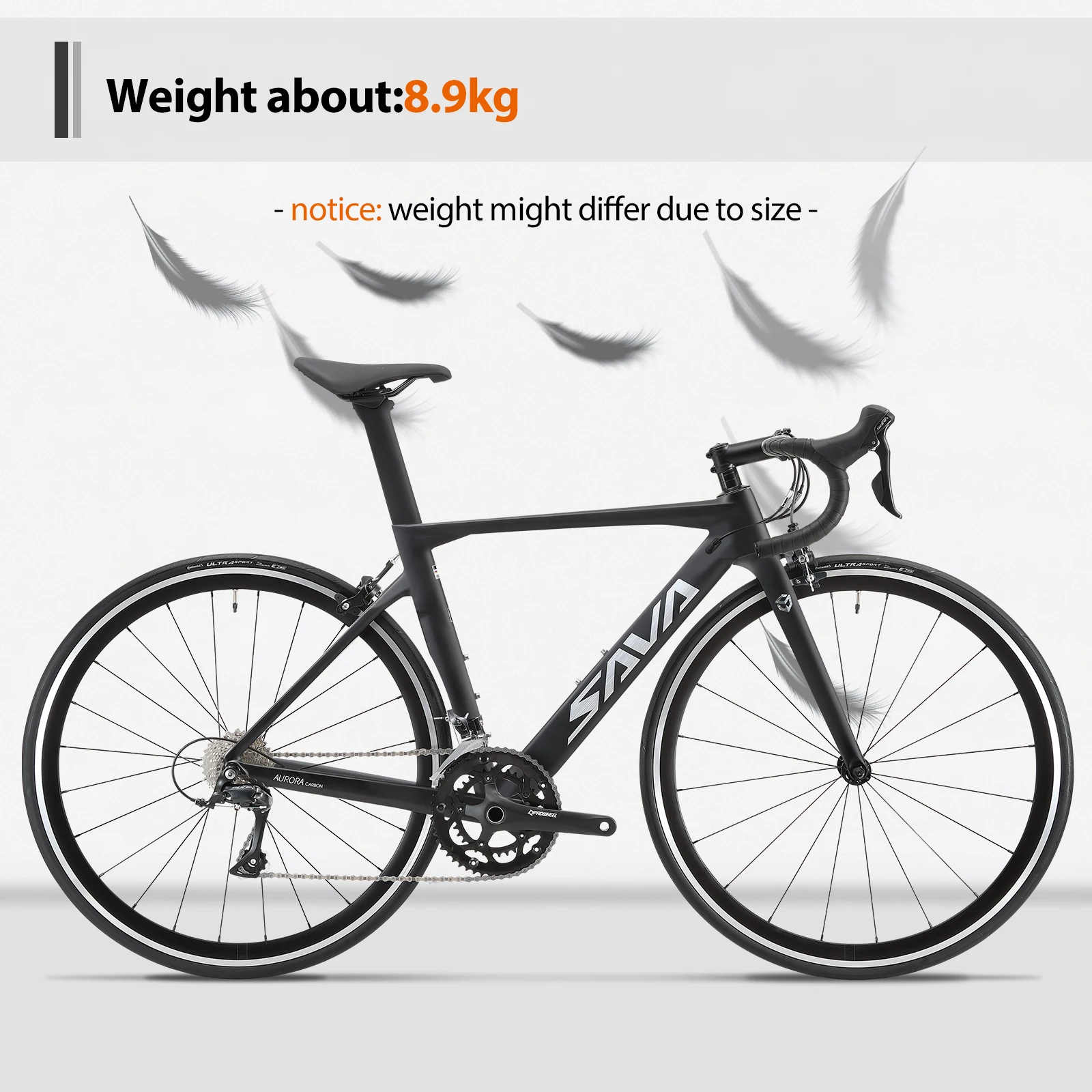 SAVA  R09-R3000 carbon fiber road bike UCI bike racing bike with SHIMAN0 SORA R3000 18-speed men's bike ultra-light 8.9kg