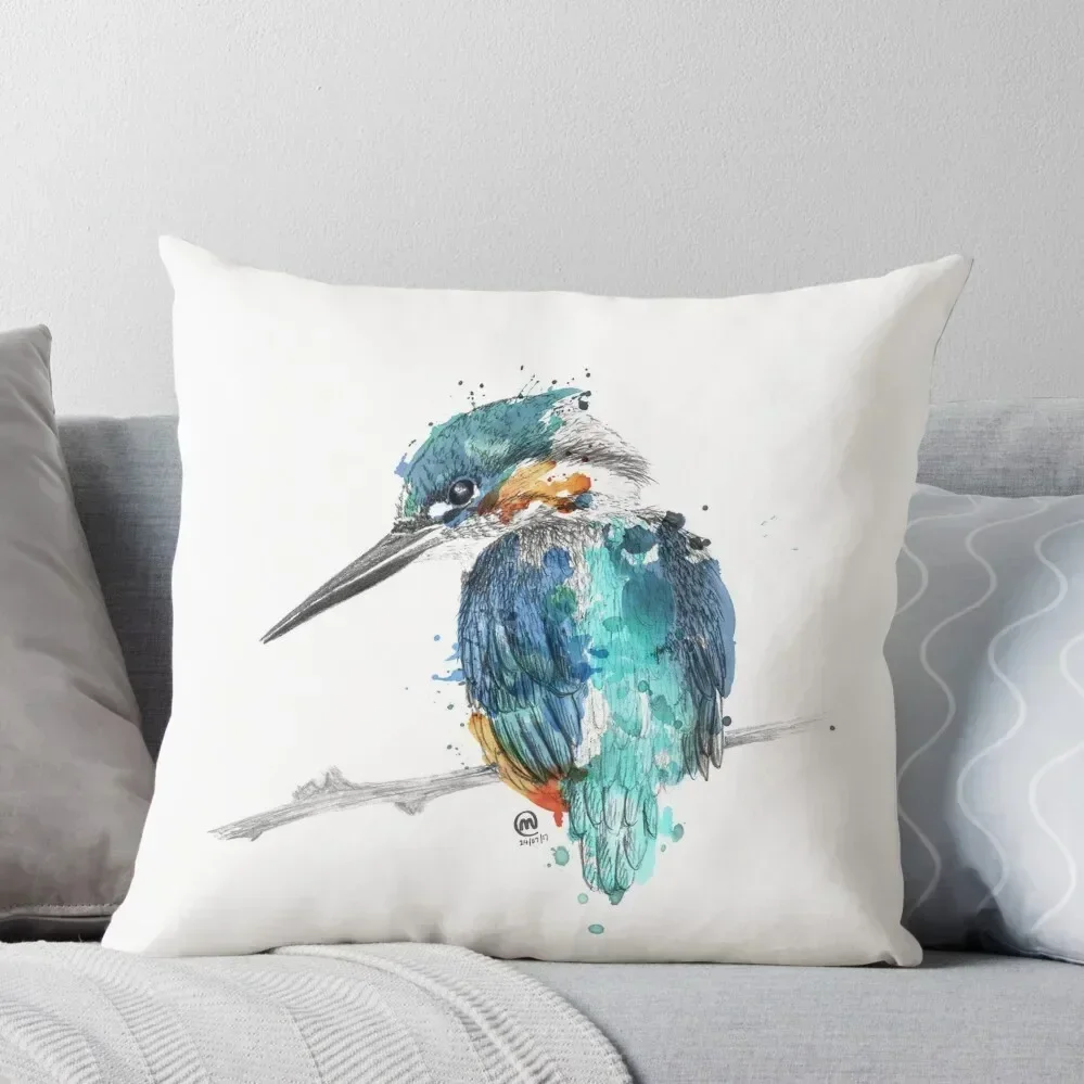 Watercolour Kingfisher Throw Pillow Decorative Cushion Sitting Cushion christmas decorations for home 2025 pillow