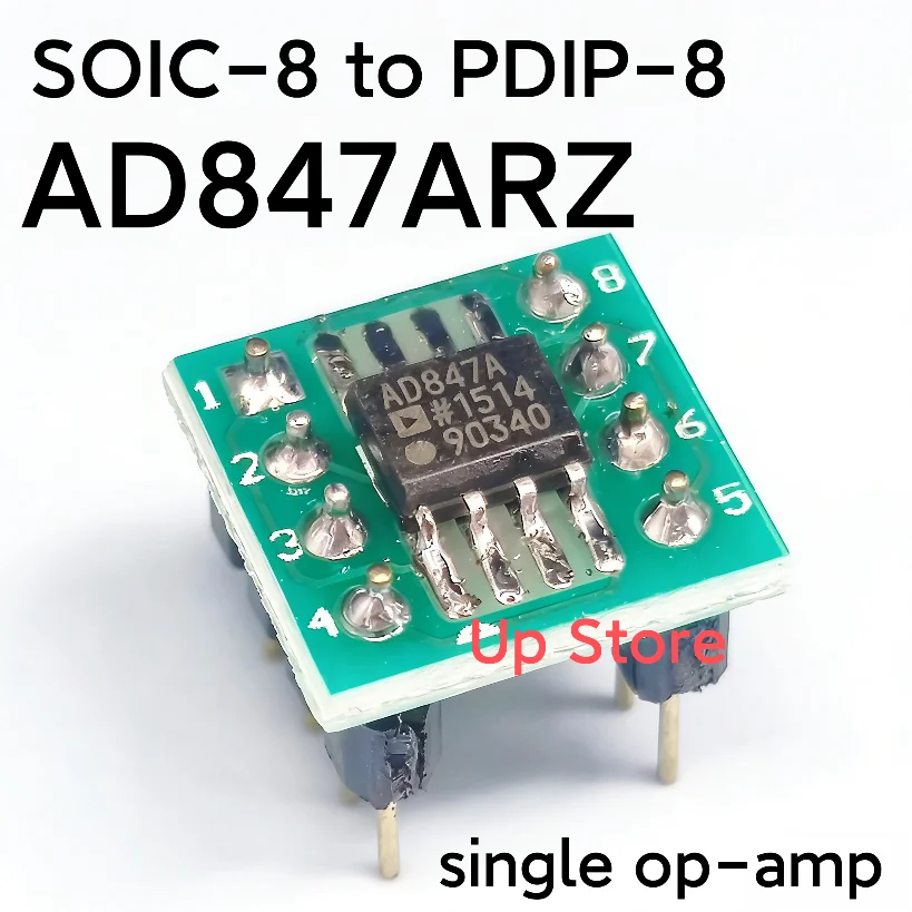 AD847ARZ  AD847AR  SOIC-8 to PDIP-8 , Brand new genuine product,Single Op-Amp