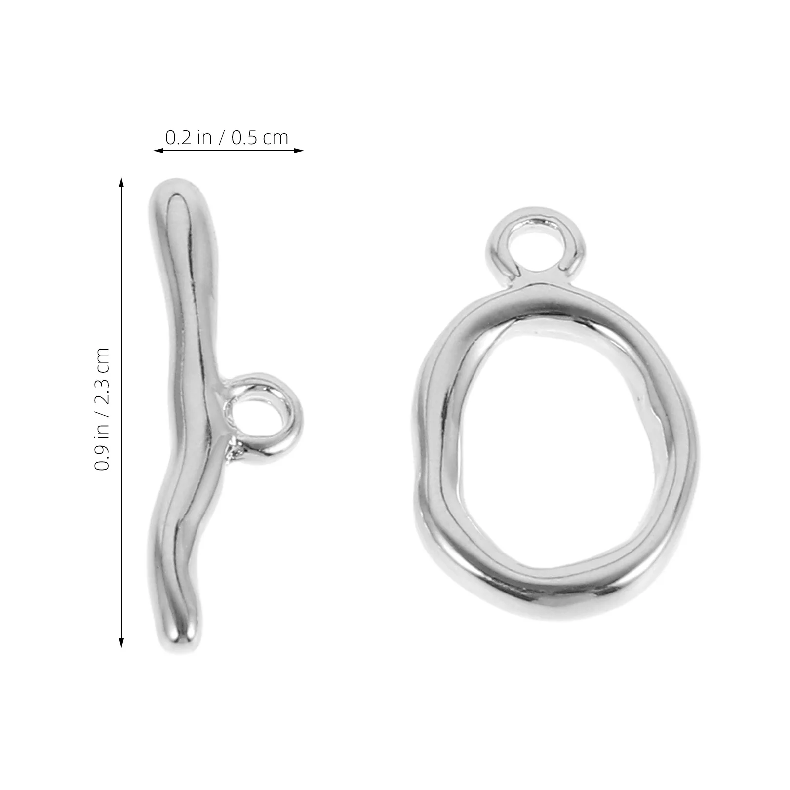 5 set Ot Clasps Gold Plated Copper Jewelry Connectors For Necklace Bracelet Making Diy Chain Connector Clasps Craft Findings