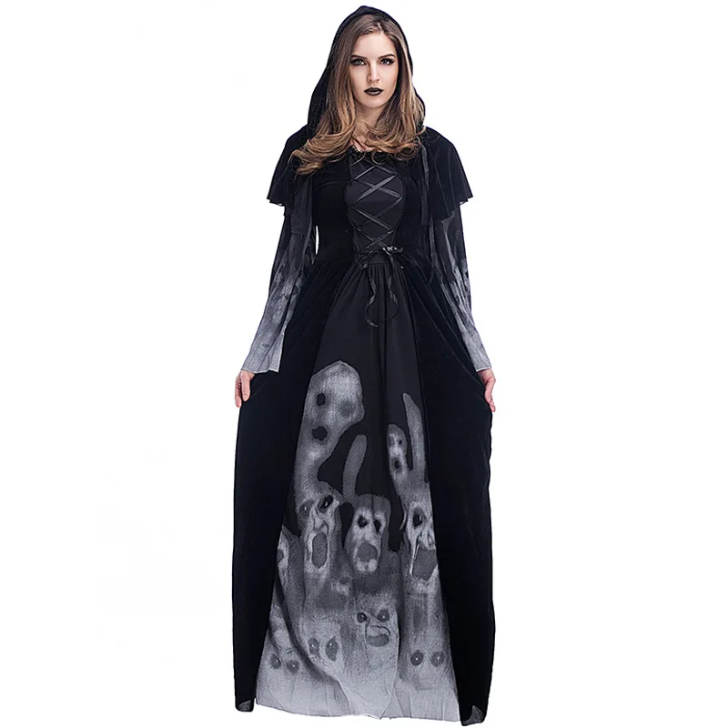 

Ghostly Spirits Forgotten Souls Dress Grim Reaper Costumes for Women Halloween